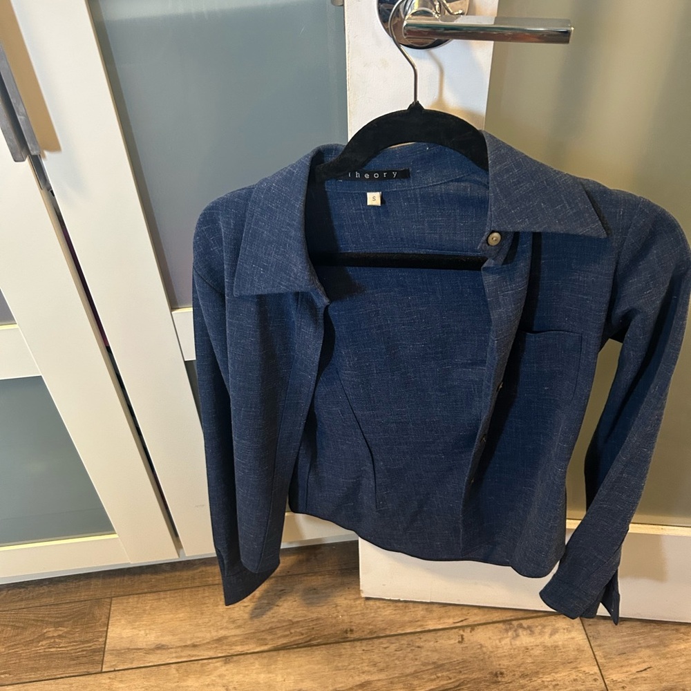Theory Light Blue Denim Shirt